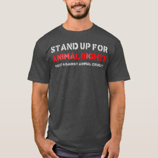 アニマルライツを支持せよ レトロ Tシャツ