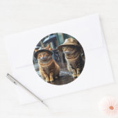 アニマルラウンドシェイプシール ラウンドシール (封筒)