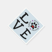 アニマルレスキュー愛カクテルペーパーナプキン スタンダードカクテルナプキン (角)