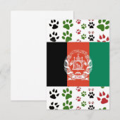 アニマルレスキュー3.5インチx 5インチフラットカード サンキューカード (正面/裏面)