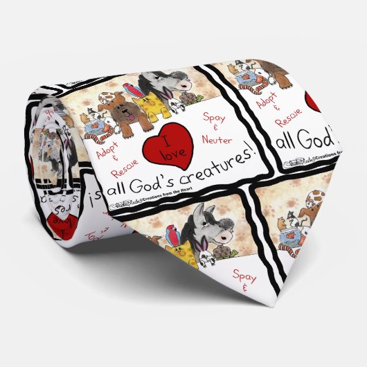 アニマルレスキュー – 私はすべての神の生き物を愛する ネクタイ (ロール)