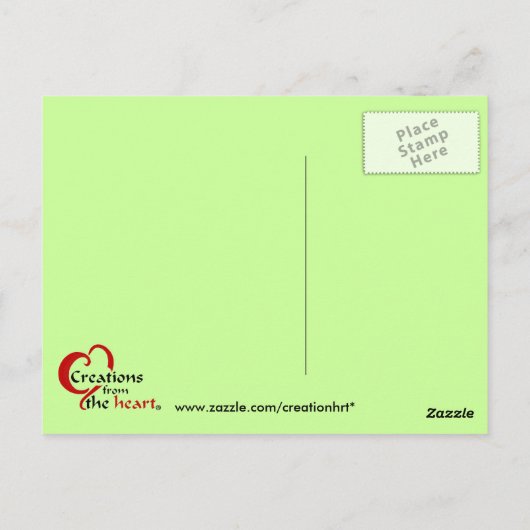 アニマルレスキュー – 私はすべての神の生き物を愛する ポストカード (裏面)