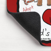 アニマルレスキュー – 私はすべての神の生き物を愛する マウスパッド (コーナー)