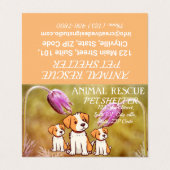 アニマルレスキューPETシェルター団体や組織シンプルシック 名刺 (外部フラット)