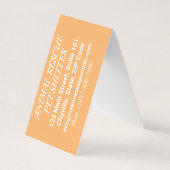 アニマルレスキューPETシェルター団体や組織シンプルシック 名刺 (裏面)