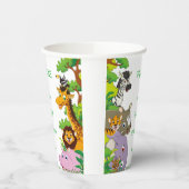 アニマルワイルドワンジャングルの緑のサファリ子供へ 紙コップ (左)