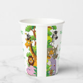 アニマルワイルドワンジャングルの緑のサファリ子供へ 紙コップ (右)