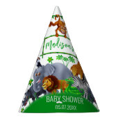 アニマルワイルドワンジャングルグリーンリーブサファリ冬 パーティーハット (右)