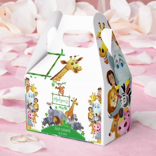 アニマルワイルドワンジャングルグリーンリーブサファリ冬 フェイバーボックス (ウェディング)