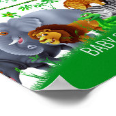 アニマルワイルドワンジャングルグリーンリーブサファリ冬 ポスター (角)