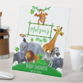 アニマルワイルドワンジャングルグリーンリーブサファリ冬 台座サイン (インサイチュ)