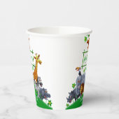 アニマルワイルドワンジャングルグリーンリーブサファリ冬 紙コップ (左)