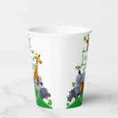 アニマルワイルドワンジャングルグリーンリーブサファリ冬 紙コップ (右)