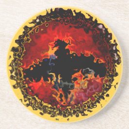 アニマル不気味アートこうもり コースター