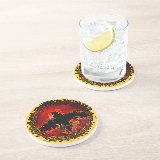 アニマル不気味アートこうもり コースター (側面)