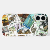 アニマル切手のiPhoneケース Case-Mate iPhoneケース (裏面 (横))
