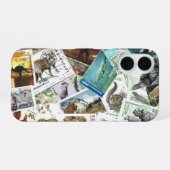 アニマル切手のiPhoneケース iPhone 16ケース (裏面横)