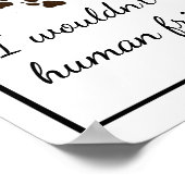 アニマル感動的フレンズウルフおもしろい引用文 ポスター (角)