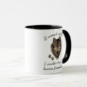 アニマル感動的フレンズウルフおもしろい引用文 マグカップ (正面右)