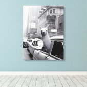 アニマル絵画ズラマカンバスウォールアート キャンバスプリント (インサイチュ (ウッドフロア))