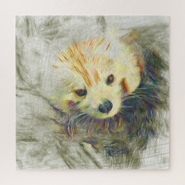 アニマル芸術的レッドパンダ ジグソーパズル