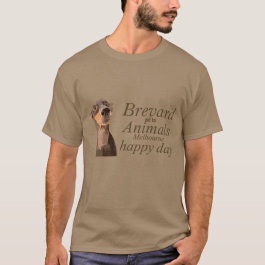 アニマル かわいい 犬の日 デザイン ギフト レトロ Tシャツ (正面)