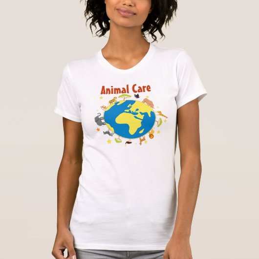 アニマル・ケアのTシャツ-女性 Tシャツ (正面)