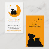 アニマル・ケアペット付き添いの獣医の名刺 名刺 (正面/裏面)