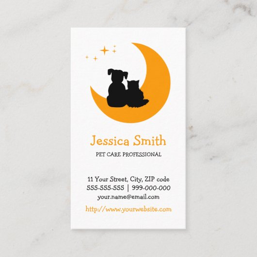 アニマル・ケアペット付き添いの獣医の名刺 名刺 (正面)