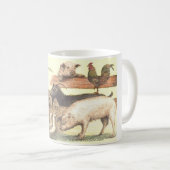 アニマル・ファームのe-i-e-i-o-oの熱いマグ コーヒーマグカップ (正面右)