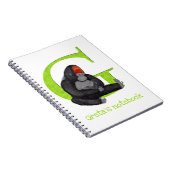 アニマルABC Gはゴリラ手帳の ノートブック (右側)