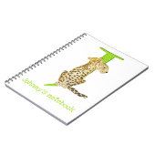 アニマルABC Jはジャガー手帳のためのもの ノートブック (左側)