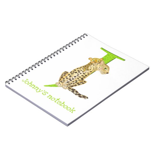 アニマルABC Jはジャガー手帳のためのもの ノートブック (左側)