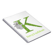 アニマルABC Kはコアラ手帳 ノートブック (右側)