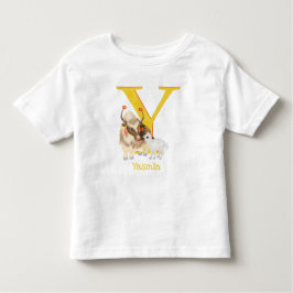 アニマルABC YはヤクTシャツ用 トドラーTシャツ