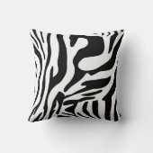 アニマーブラック&ホワイトのゼブラスタイル クッション (裏面)