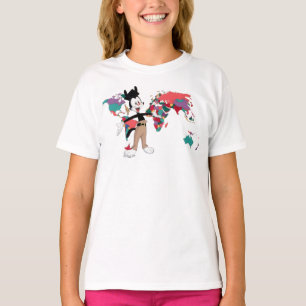 アニマ人 ヤッコの世界地図の図 Tシャツ