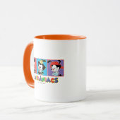 アニマ人 |ヤッコ、ドット、ワッコパネルのグラフィック マグカップ (正面左)