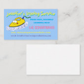 アニメおもしろいのアイロン掛けランドリーサービス 名刺 (正面/裏面)