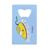 アニメおもしろいの鉄製ランドリーイラストレーション クレジットカード栓抜き (裏面)