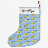 アニメおもしろいの鉄製ランドリーイラストレーション スモールクリスマスストッキング (裏面)