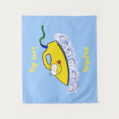 アニメおもしろいの鉄製ランドリーイラストレーション タペストリー (正面)