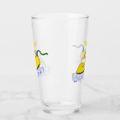 アニメおもしろいの鉄製ランドリーイラストレーション タンブラーグラス (左)