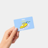 アニメおもしろいの鉄製ランドリーイラストレーション バッジ (手持ち)