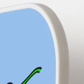 アニメおもしろいの鉄製ランドリーイラストレーション ピックルボールラケット (左詳細)