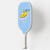 アニメおもしろいの鉄製ランドリーイラストレーション ピックルボールラケット (左)