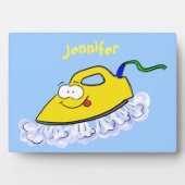 アニメおもしろいの鉄製ランドリーイラストレーション フォトプラーク (正面)