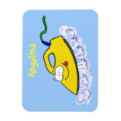 アニメおもしろいの鉄製ランドリーイラストレーション マグネット (縦)