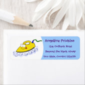 アニメおもしろいの鉄製ランドリーイラストレーション ラベル (インサイチュ)