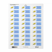 アニメおもしろいの鉄製ランドリーイラストレーション ラベル (フルシート)